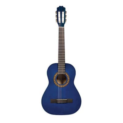 Beaver Creek 401 Series Classical Guitar 1/2 Size Trans Blue w/Bag BCTC401TB for sale