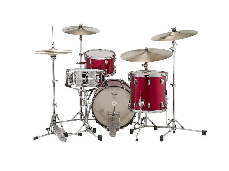 Ludwig Classic Maple 3pc Jazz Drum Set Red Sparkle