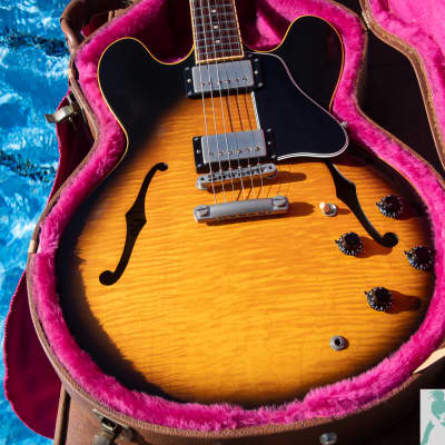 Gibson ES-335 1991年 1991 Gibson ES-335 Dot Reissue Vintage Sunburst | Guitar Chimp