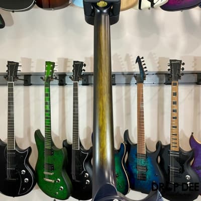 Dunable USA Custom Shop Minotaur Electric Guitar w/ Case - Yellow Purple Burst image 14
