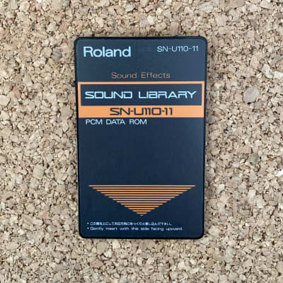 Roland SN-U110-11 • Sound Effects • PCM DATA ROM Sample Library Card for the U-110, U-20, U-220 and more • made in Japan