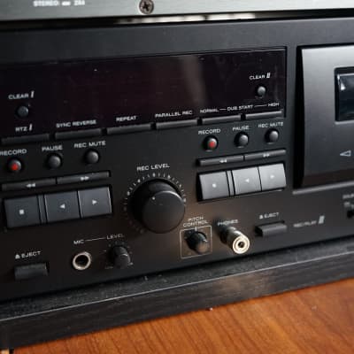 TEAC W-890R Double Auto Reverse Cassette Deck - Black