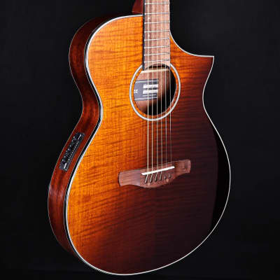 Ibanez AEWC32FM Acoustic-Electric, Amber Sunset Fade Gloss 4lbs 0.2oz image 2