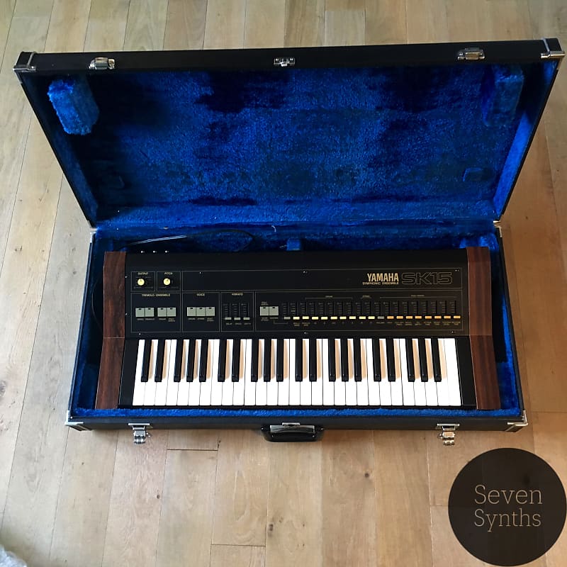 Yamaha Sk-15 vintage analog string machine, poly synth & organ / Serviced / with original hard case image 1