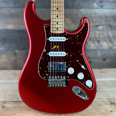 LsL Instruments Saticoy One B HSS Roasted Flame Maple Neck  - Candy Apple Red 6270 for sale
