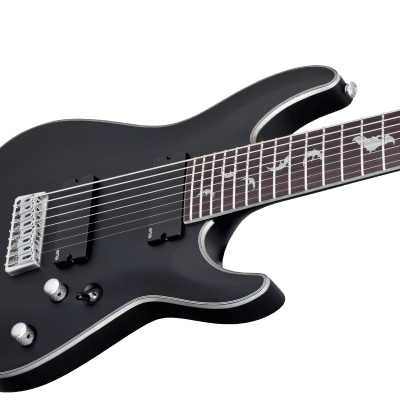 Schecter Damien Platinum 8 Satin Black E-Gitarre image 3