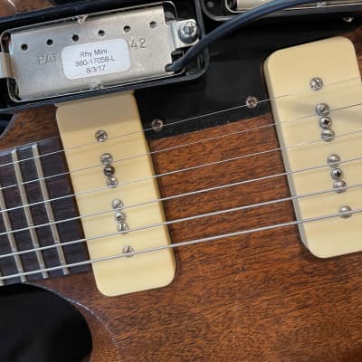 Gibson Mini humbucker pickups set neck/bridge RHY/lead - Silver image 3