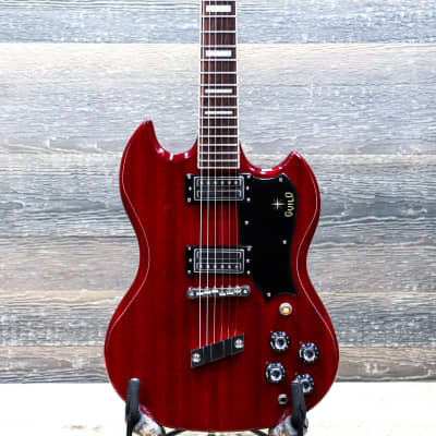 Guild S-100 Polara Solid Mahogany Body Cherry Red Electric Guitar w/Case #KSG1301552 for sale