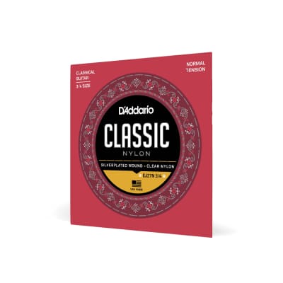 D'Addario EJ27N3/4 Student Classic Nylon Strings, Normal Tension 3/4 Scale image 2