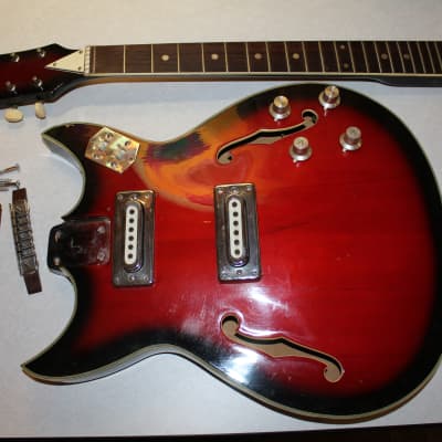 Heit Semi-Hollow 1960s - Red Burst for sale