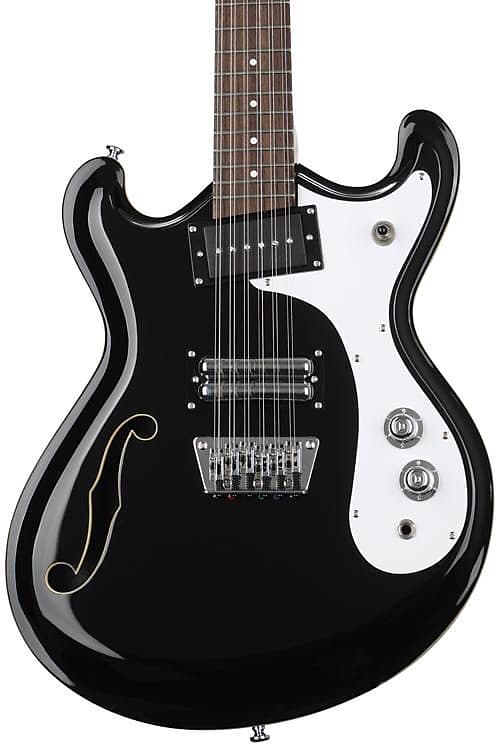 Danelectro 66 12 string black with F hole Reverb