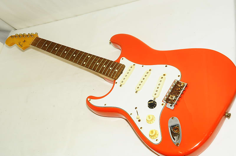 Fender Japan Stratocaster For Left-handed P serial Electric Guitar  Orange Ref No.5367 image 1