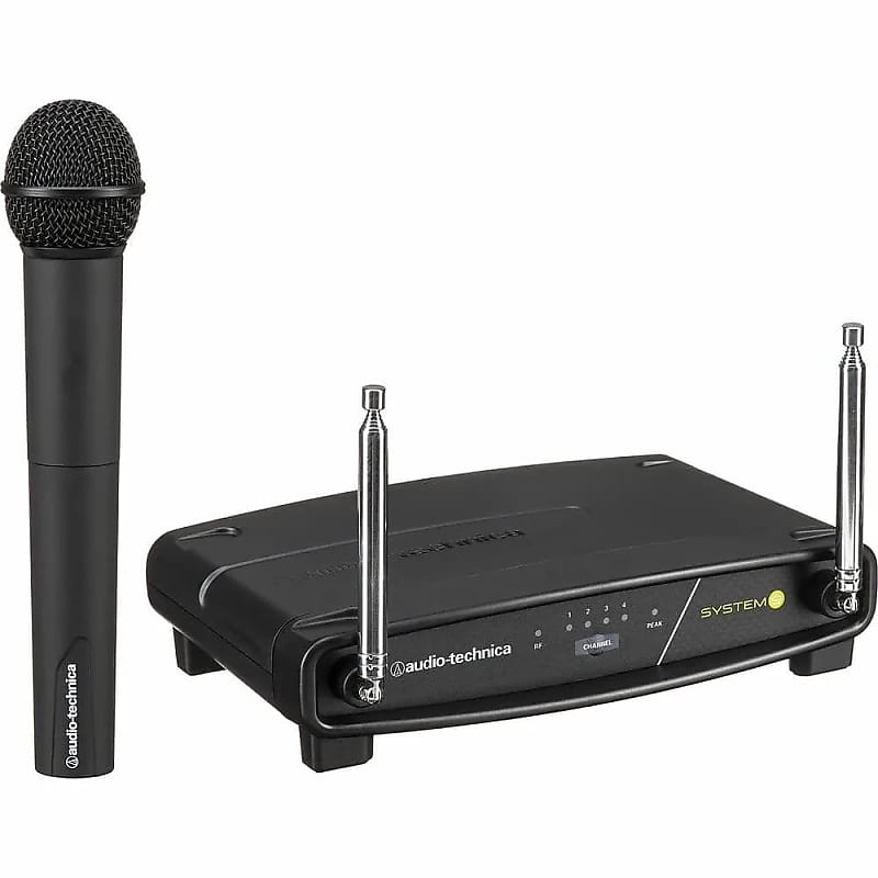 Audio-Technica ATW-902 System 9 Handheld VHF Wireless Microphone System 2010s - Black - FACTORY RECONDITIONED WITH FULL WARRANTY image 1