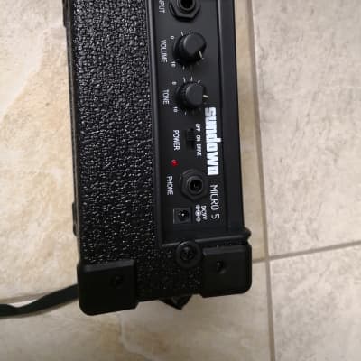 SUNDOWN Micro 5 Amplifier 2019 Black Includes 9 Volt Battery Power image 6