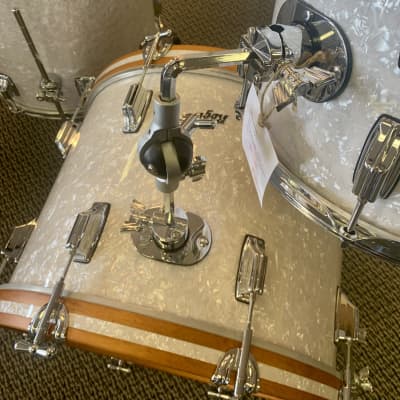 Rogers Powertone 3pc Drum Set 13/16/20 - White Marine Pearl image 5