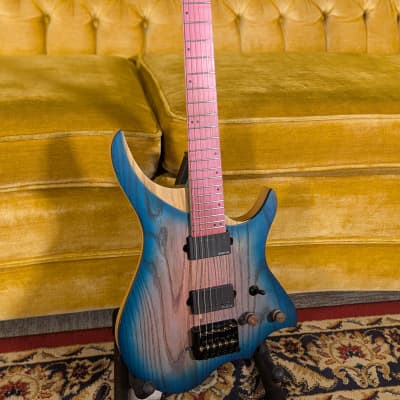 2022 NK Fanned frets 6 Strings Headless Electric Guitar