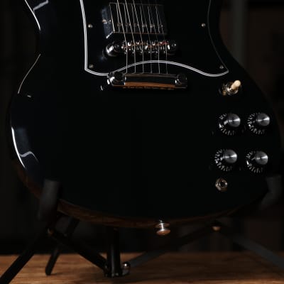 Gibson SG Standard Electric Guitar in Ebony with Soft Shell Case image 2