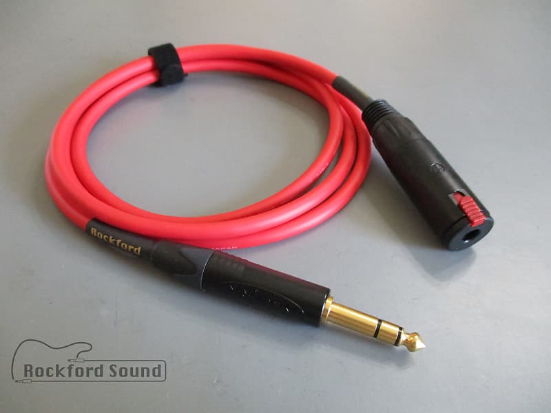 Mogami W2549, Red 5 FT Gold TRS to TRS Female Reverb UK