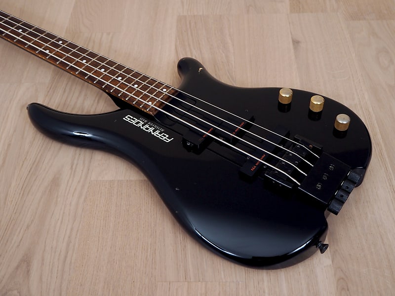 1980s Fernandes Revolver FRB Headless PJ Active Electric Bass