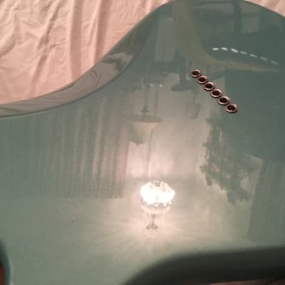Custom Tom Delonge Teal Green Metallic Fender Stratocaster Hardtail w/ Case image 22