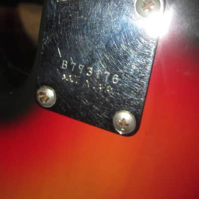 ~1975 Ibanez Precision Bass Sunburst w Hard Case image 7