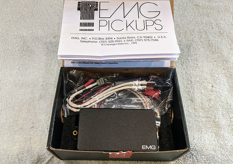EMG 81 Active Guitar Pickup Black, Solderless Complete, MINT | Reverb