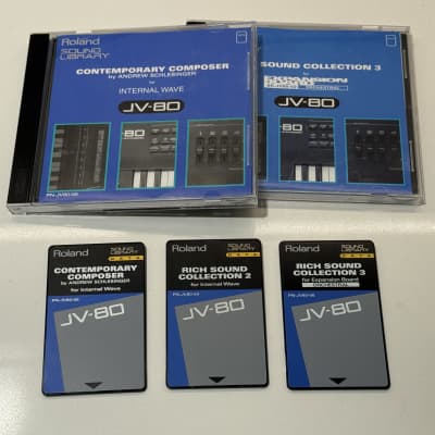 Roland SR-JV80 cards contemporary composer & Rich Sound cards 3 cards total