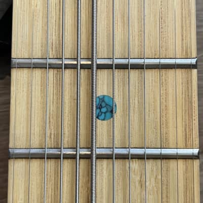 Chapman Grand Stick, Bamboo, Turquoise Inlays, 4 sets of strings, Molded Flight Case, Strap image 3