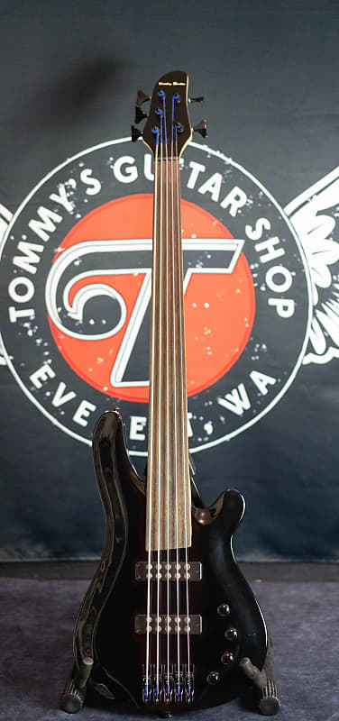 Harley Benton B-550FL BK Progressive Series 5-String Fretless | Reverb