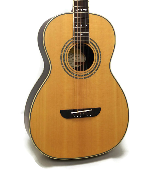 Washburn WP27SNS 12th Fret Solid Top Parlor Acoustic Guitar | Reverb