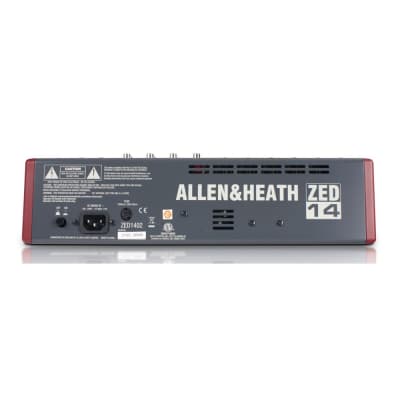 ALLEN & HEATH ZED-14 14 Channel USB Live Recording Mixer image 2