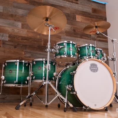MAPEX ARMORY SPECIAL EDITION 7 PIECE DRUM KIT, EMERALD BURST image 6