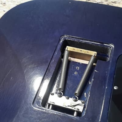 Fender License Parts Guitar.  Fender / Charvel , Strat 1990's Purple Front / Blue Back image 11