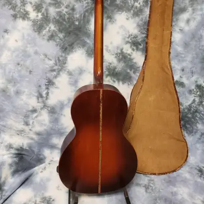 1920's Vintage Harmony Parlor Tenor Guitar New Strings Pro Setup Original Canvas Gigbag image 12