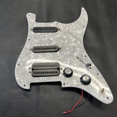 Carvin HSS Loaded 11- hole Pickguard  1990's 2000's - White Pearl. image 1
