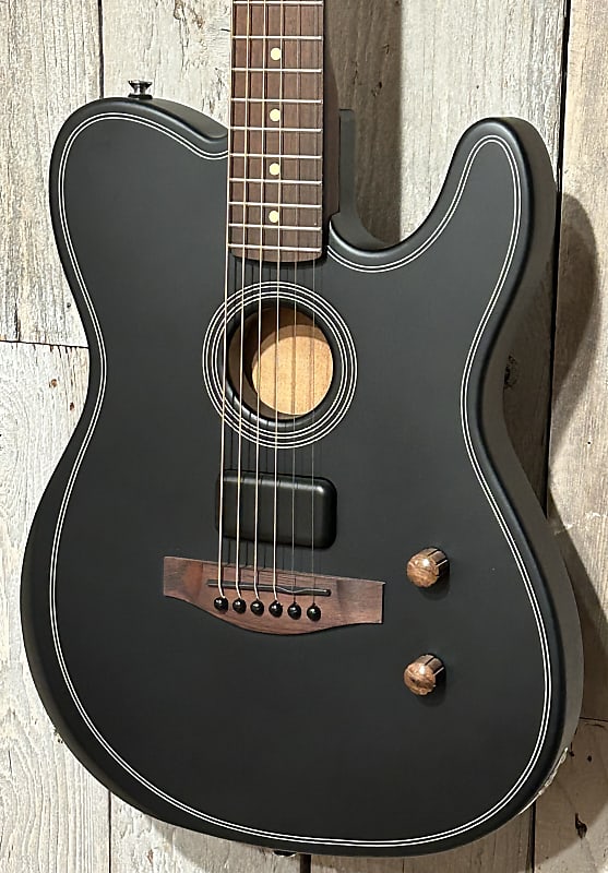 フェンダー❤️Acoustasonic Standard Telecaster黒 Fender Acoustasonic Standard Telecaster Black フェンダー
