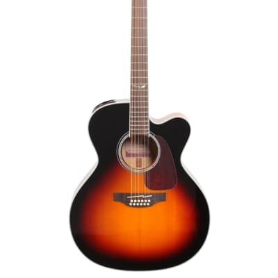 Takamine GJ72CE12 12 String Acoustic Electric Guitar Brown Sunburst image 2