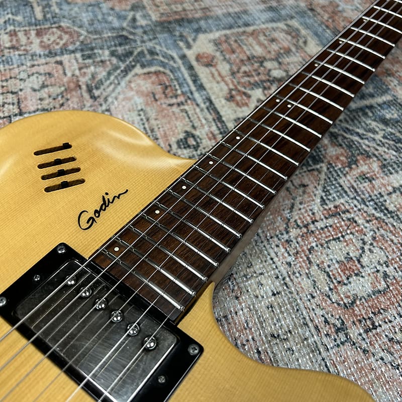 Godin Flat Five X - Natural Spruce Top | Reverb