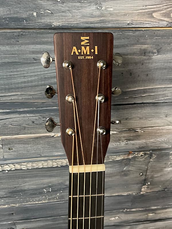 AMI Guitars OMT28H Small Body Acoustic Guitar Reverb