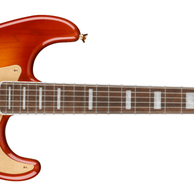 Immagine Squier by Fender 40th Anniversary Stratocaster Gold Ed. LRL Gold Anodized Pickguard  Sienna Sunburst - 2