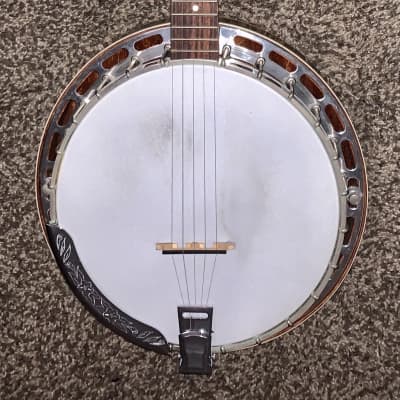 Providence Rhode Island guitar and banjo Gibson copy 5 string banjo made in the usa  1970’s  Natural image 1