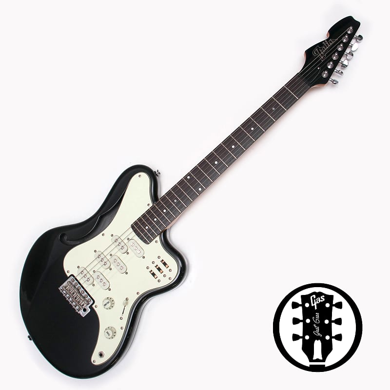 Italia Imola Semi Hollow guitar , MIK  w/ original Gigbag - 6 pickups, Ampeg inspired image 1