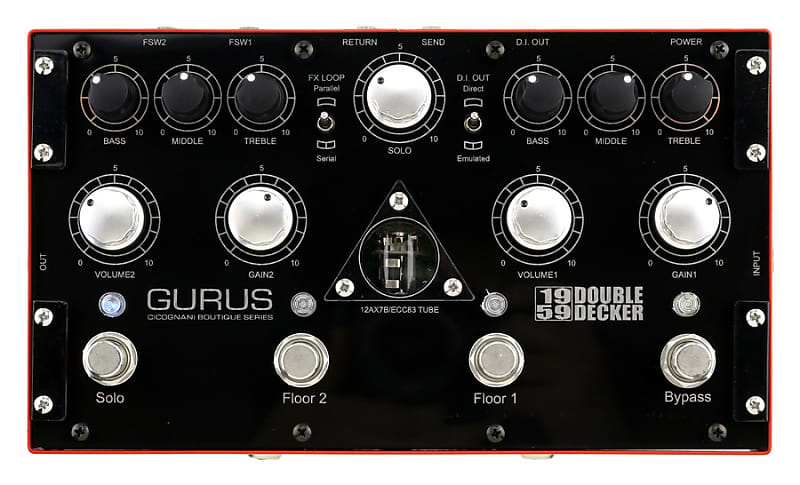 Gurus 1959 Double Decker Tube Driven Guitar Overdrive