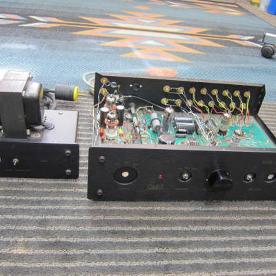 Tom Tutay Cary SLP-30 Stereo Tube Preamp Re-Engineered with added Stereo Tube Phono Section, Outboard Power Supply, One of Kind 1990s - Black image 1
