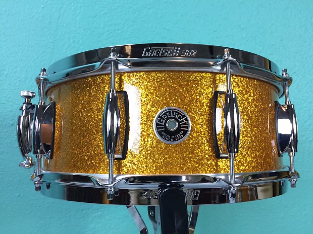 Gretsch Brooklyn 14x5.5 Snare Drum Gold Sparkle