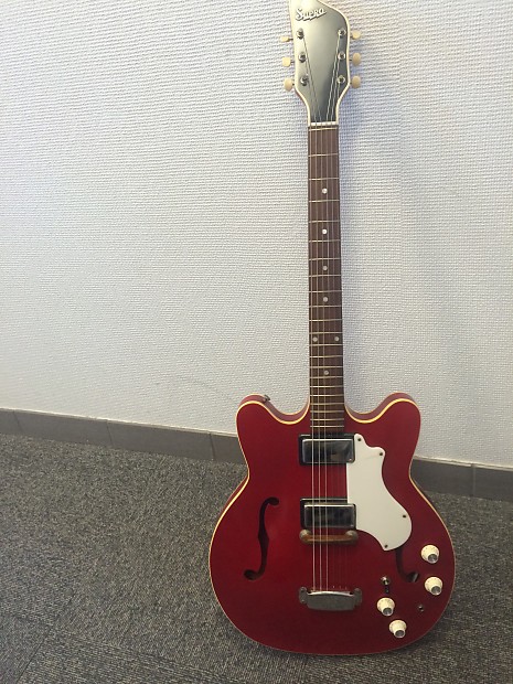 1968 Red Supro Croydon S666 Electric Guitar. National, Valco. USA Made.Make an offer! image 1