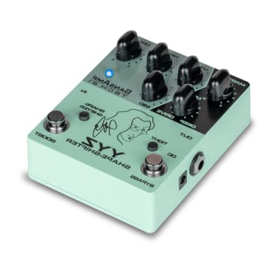 Tech 21 YYZ Geddy Lee Shape-Shifter Signature SansAmp Pedal with 12dB Boost Stomp Switch, Mix Control, and 3-Band Active EQ image 3