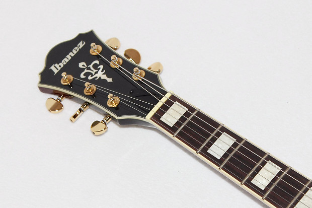 ギター ibanez AG95 left-handed Ibanez Artcore Expressionist AG95QA Left-handed - Dark Brown