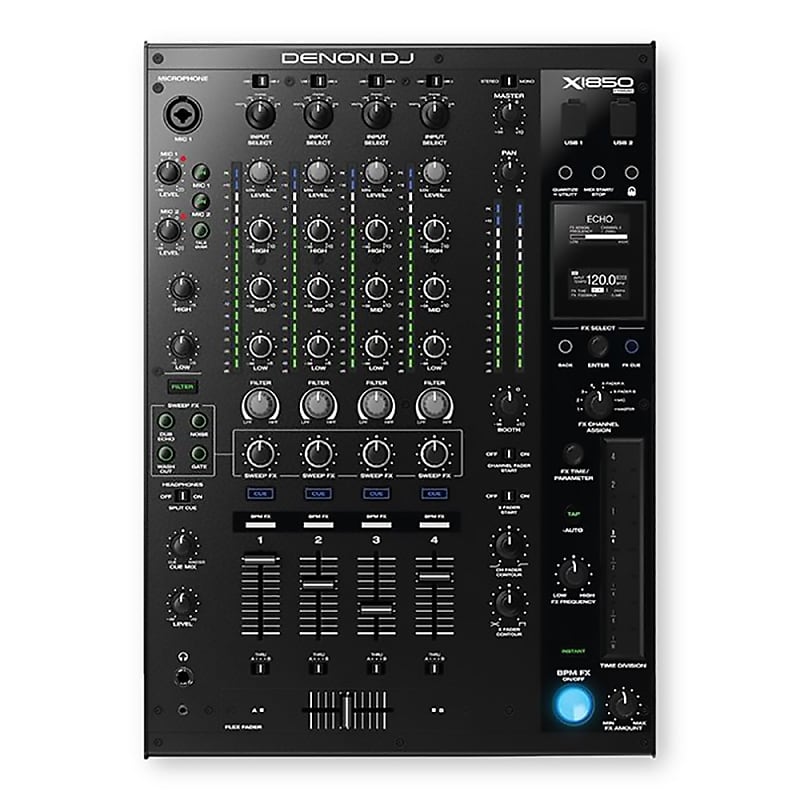 Denon DJ X1850 Prime Professional 4-Channel DJ Mixer w/ Multi-Assignable Inputs image 1