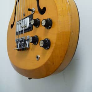Hohner / Bartell Black Widow Fretless Bass Late '60s Natural image 2